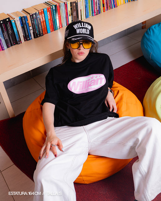 Black Oval playera oversize