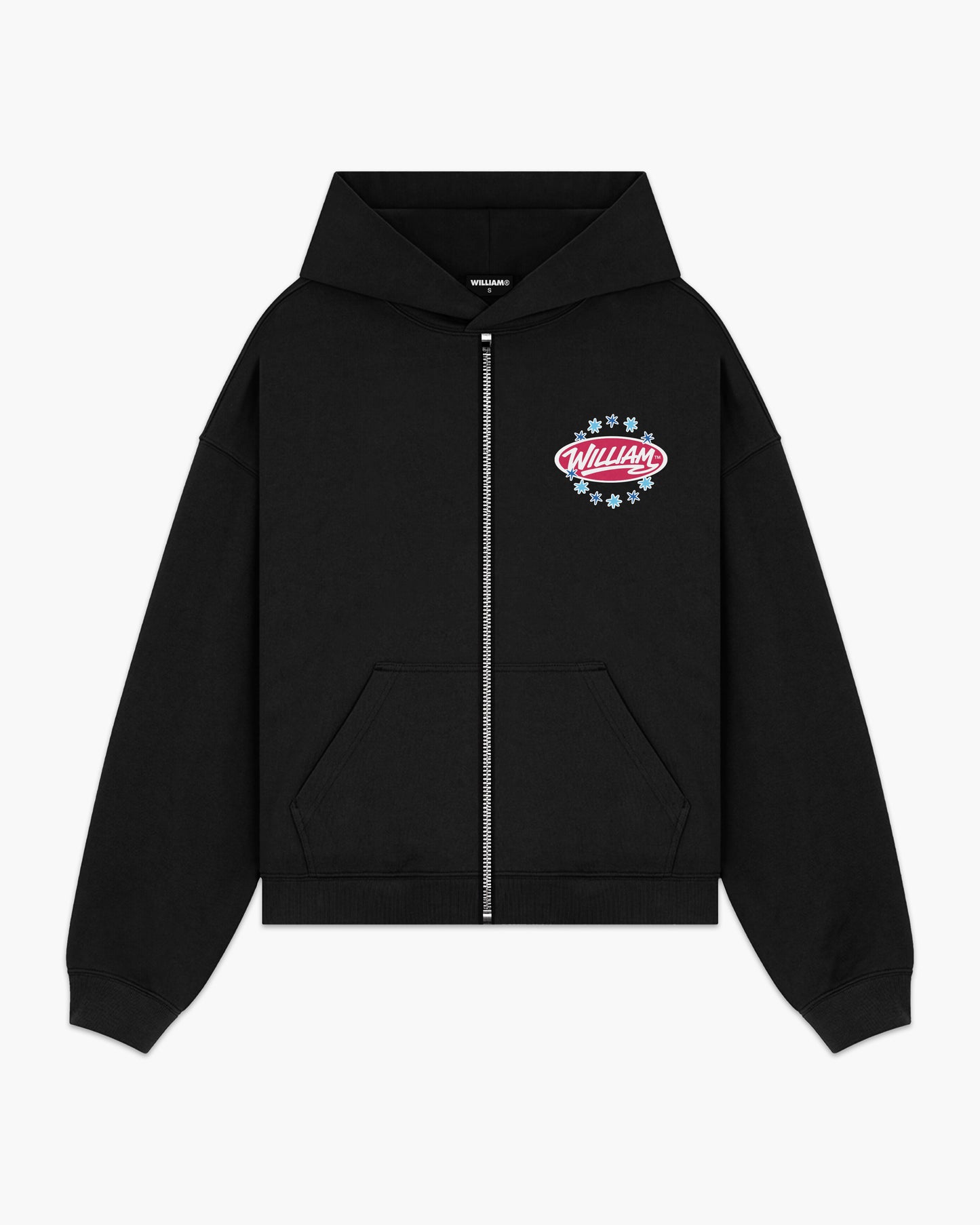 Hoodie cierre 1 Negro