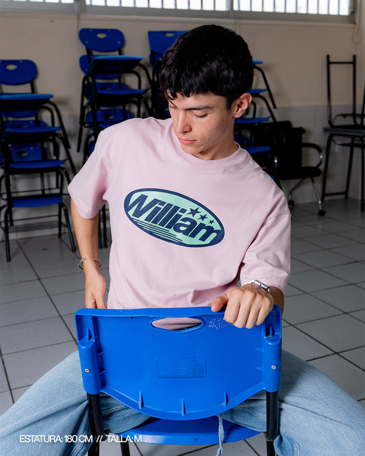 Pink Oval playera oversize