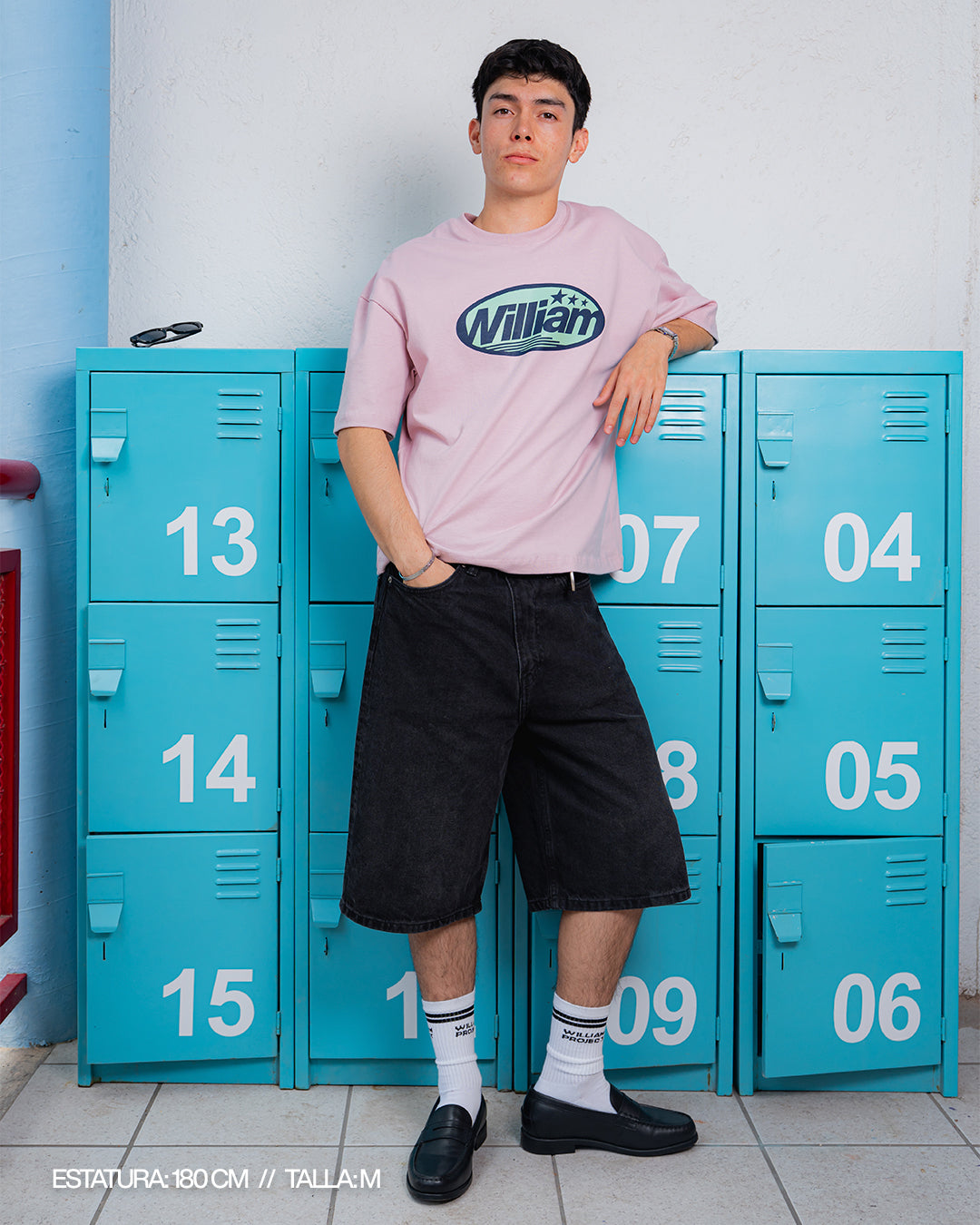 Pink Oval playera oversize