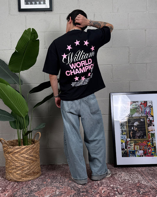 William World Champion playera semi oversize