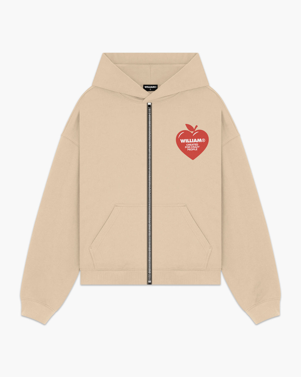 Hoodie cierre 2 champagne