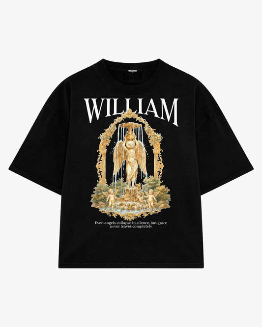 Angel in silence playera semi oversize