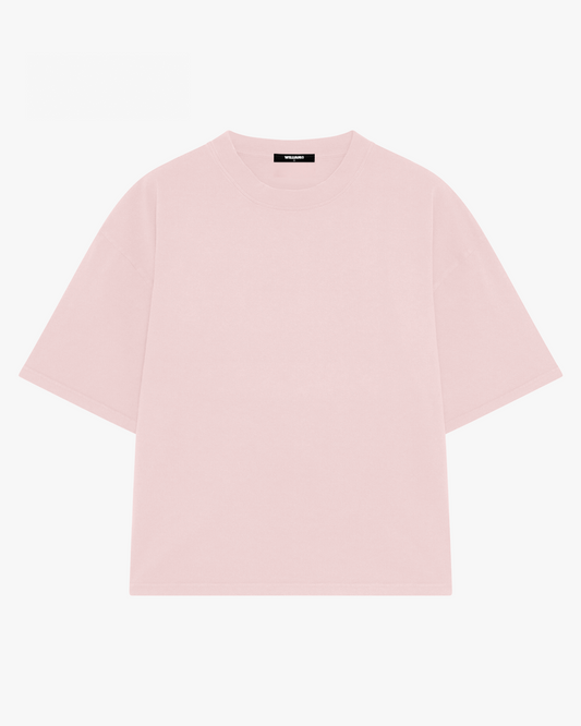 Playera básica oversize baby pink