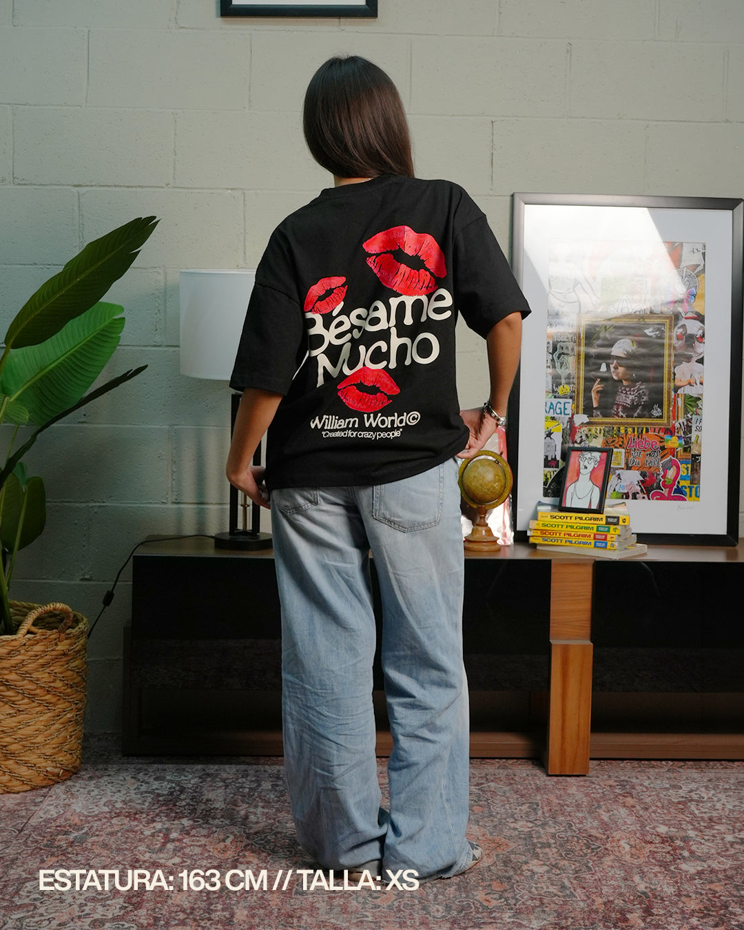 Besame Mucho playera oversize