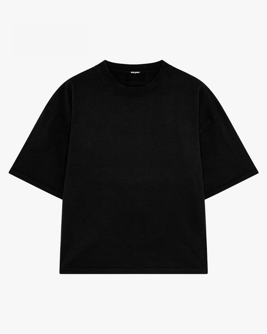 Playera básica oversize negra