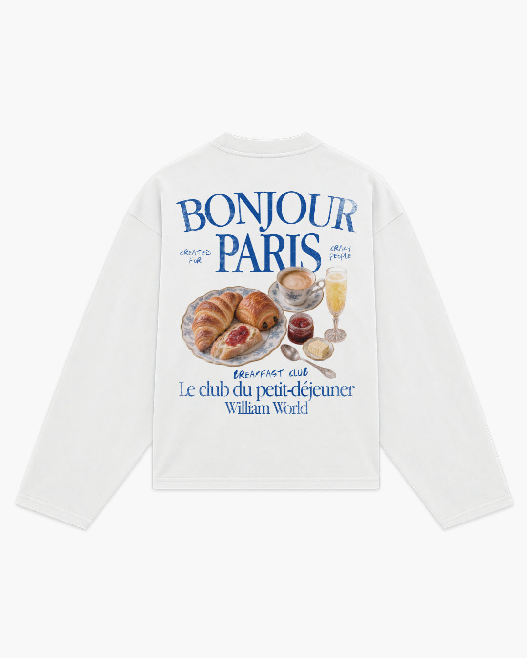 Bonjour Paris playera oversize manga larga