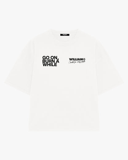 Burn a while playera oversize