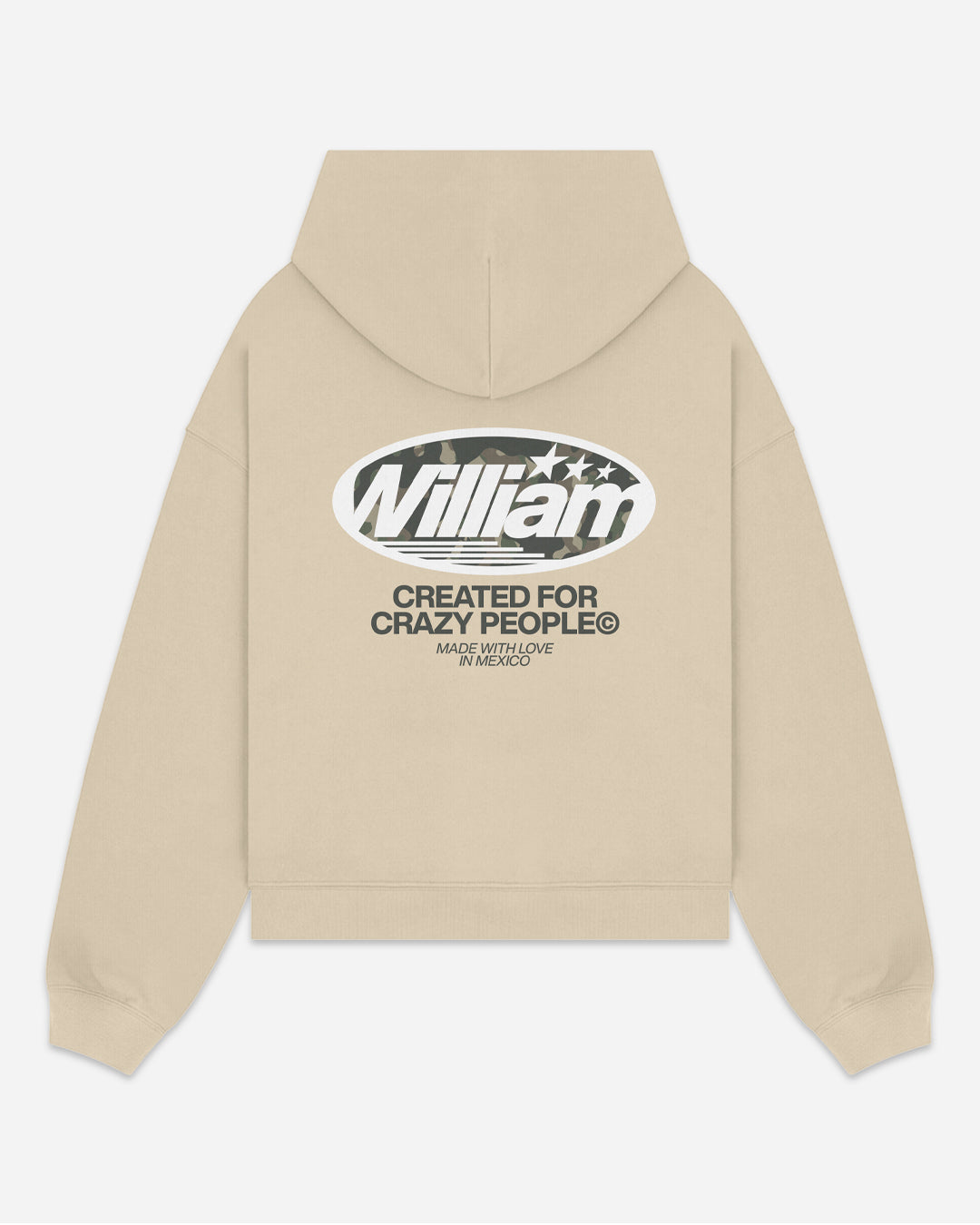 Camo Oval boxy hoodie