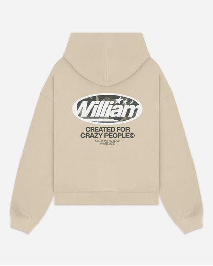 Camo Oval boxy hoodie