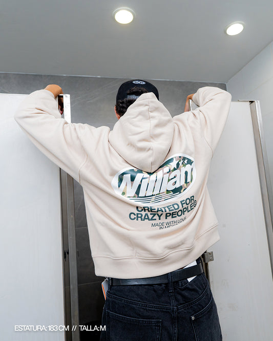 Camo Oval boxy hoodie