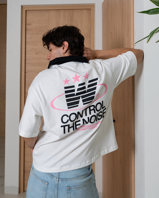 Control the noise polo algodón boxy