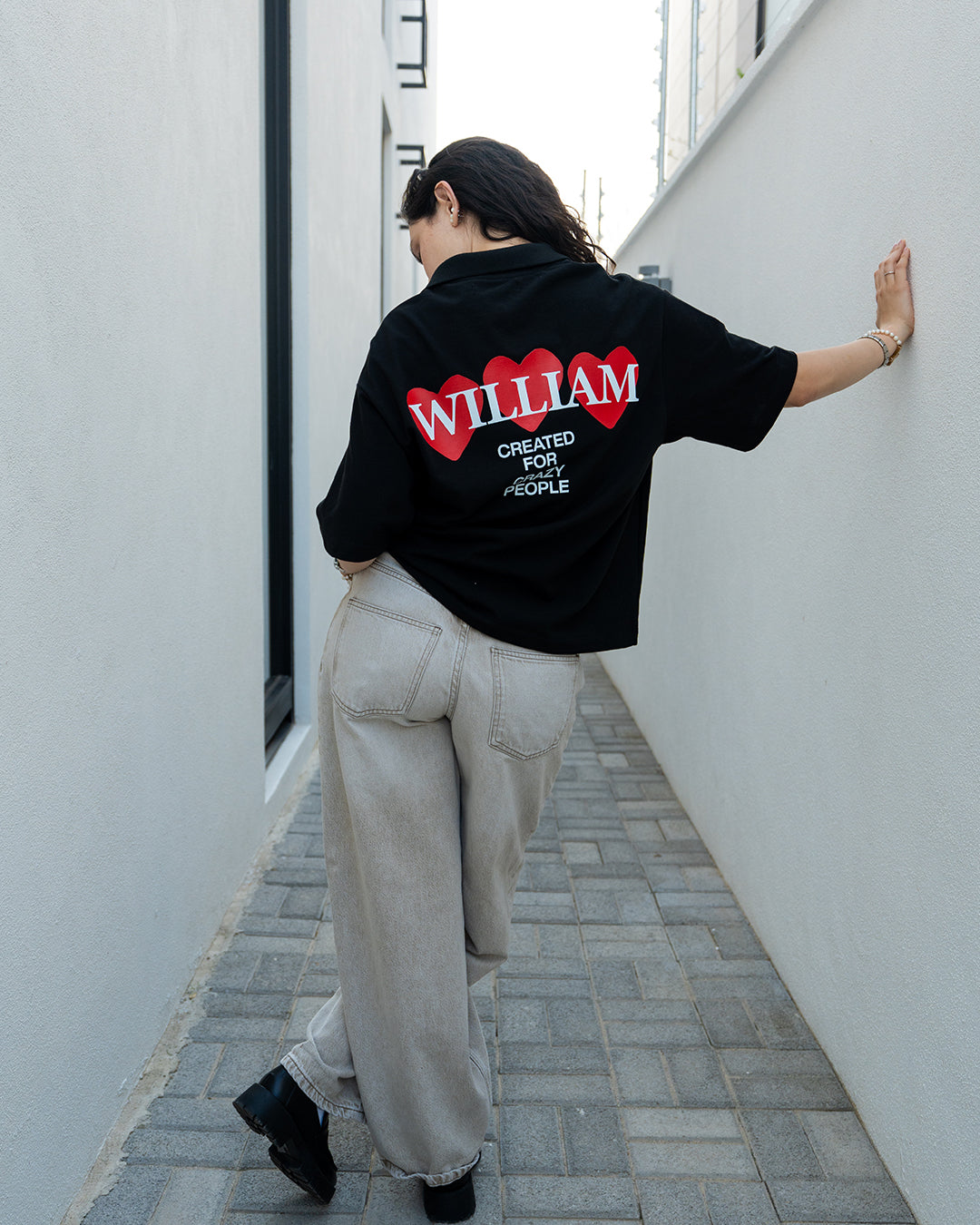 William hearts polo piqué boxy