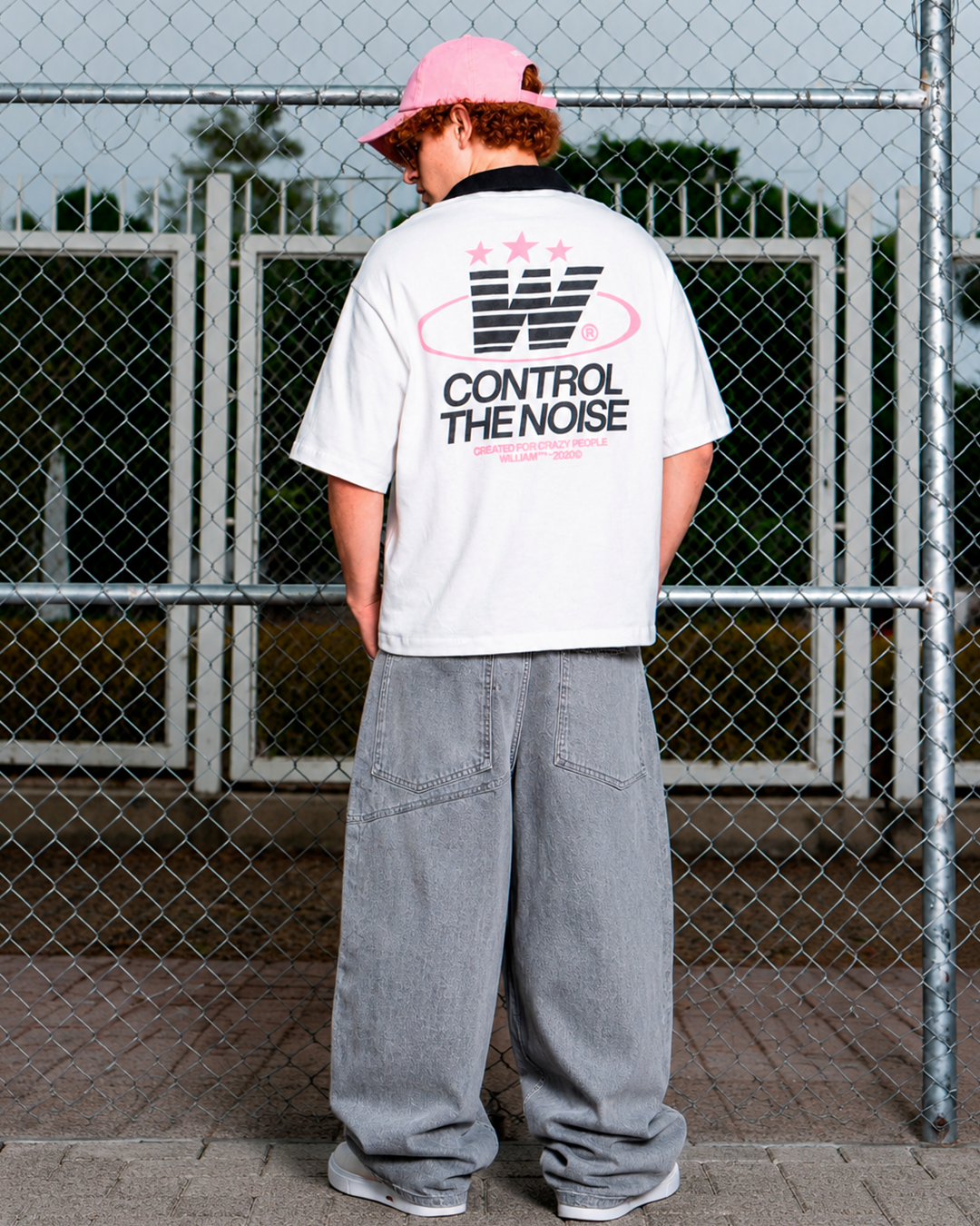 Control the noise polo algodón boxy