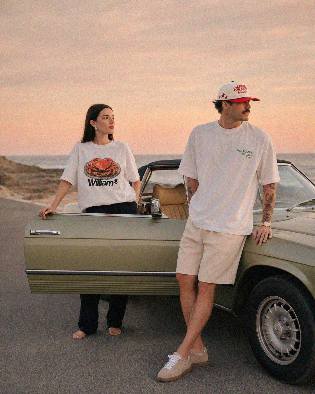 William Crab playera oversize