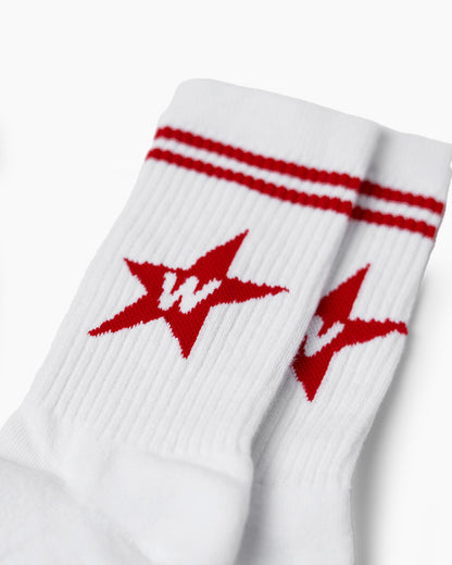 W Star Socks Red