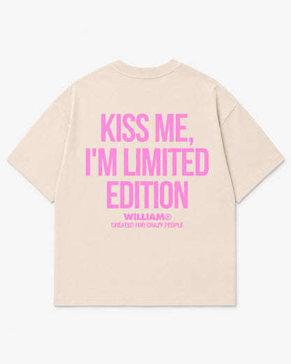 Kiss Me playera oversize