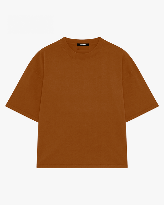Playera básica oversize moka