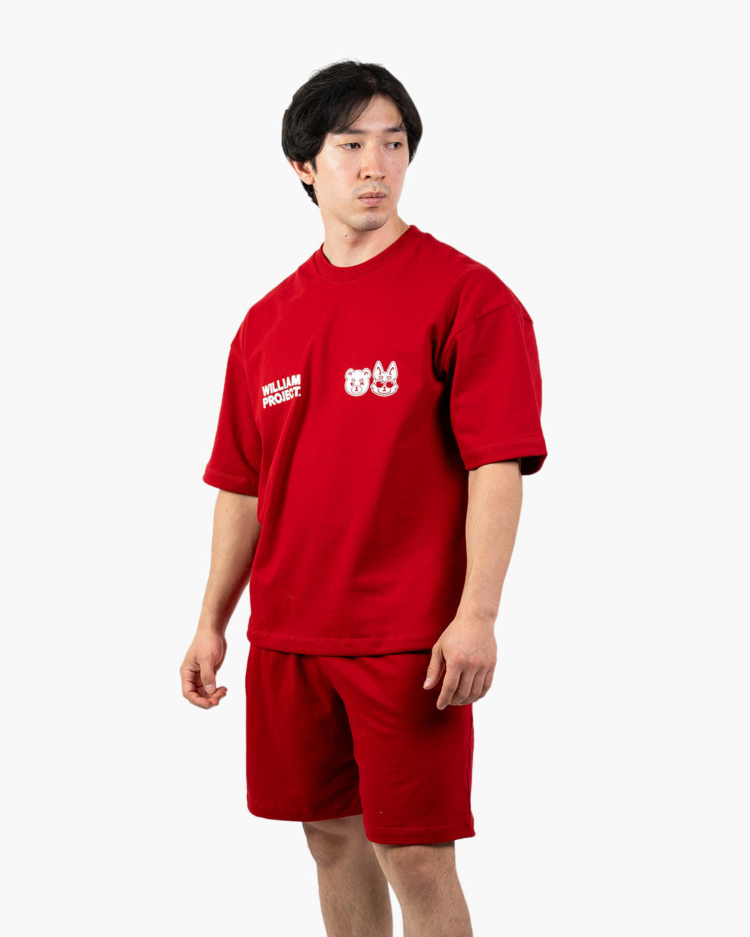 Red shorts