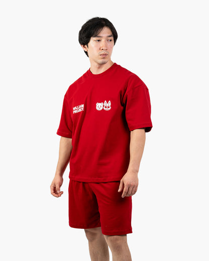Red shorts