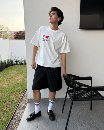 New York Crayon playera semi oversize