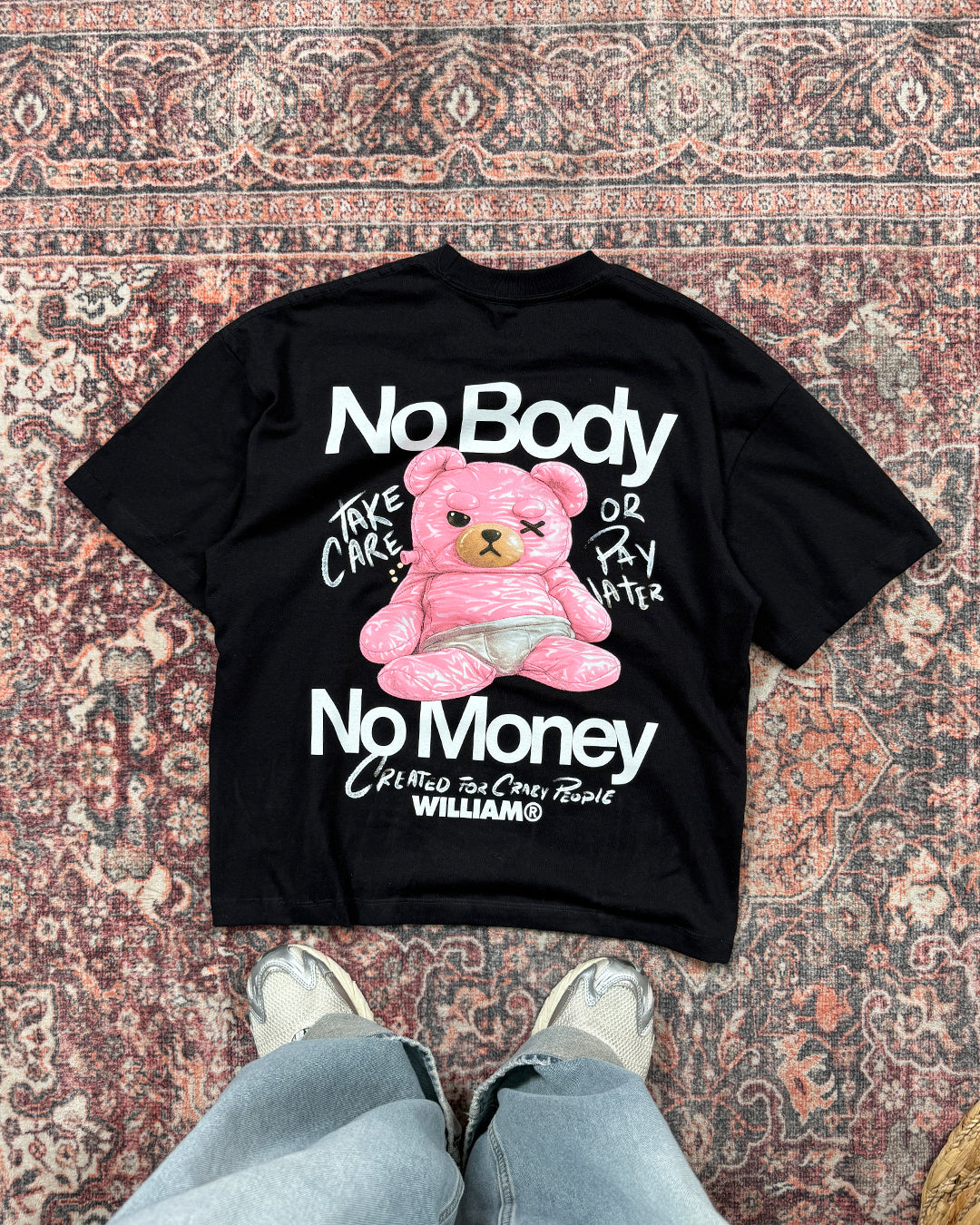 No body No money playera oversize
