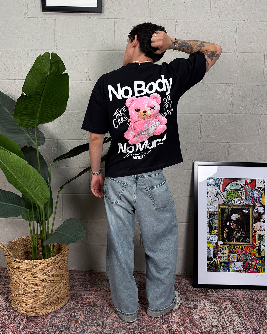 No body No money playera oversize