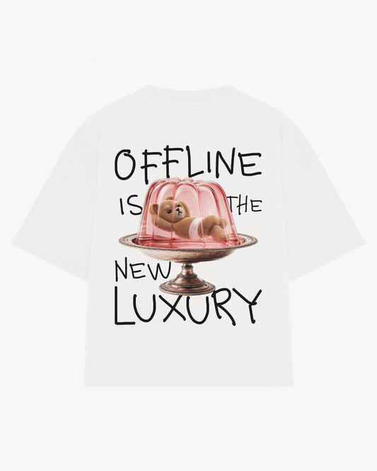 Offline is the new luxury playera semi oversize