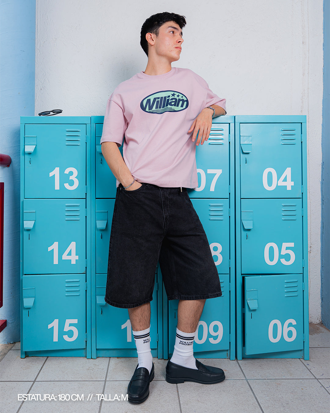 Pink Oval playera oversize