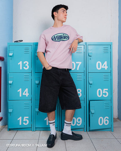 Pink Oval playera oversize