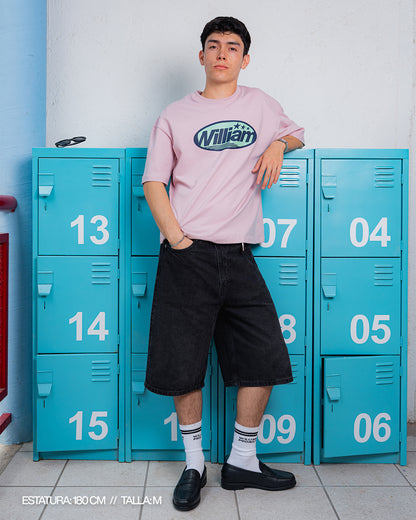 Pink Oval playera oversize