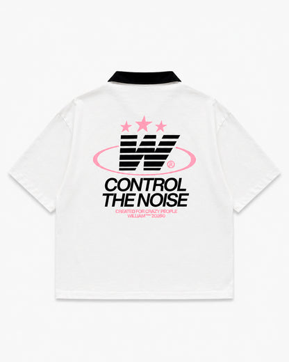 Control the noise polo algodón boxy
