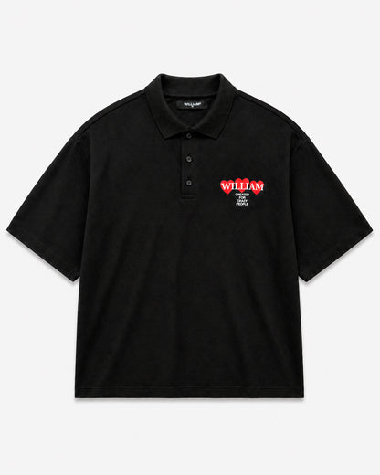 William hearts polo piqué boxy