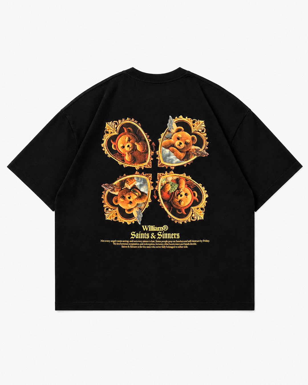 Saints & Sinners playera semi oversize