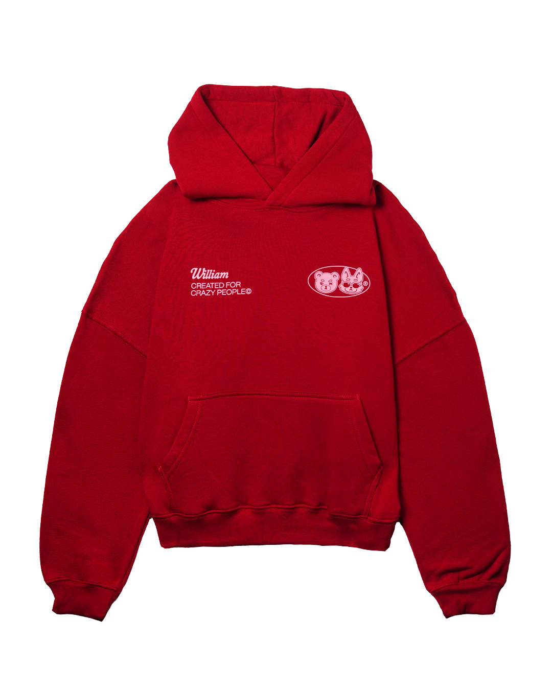 Scattered red hoodie