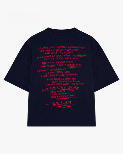 Still here playera semi oversize