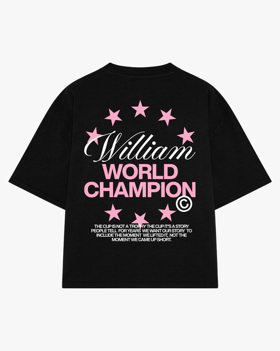 William World Champion playera semi oversize