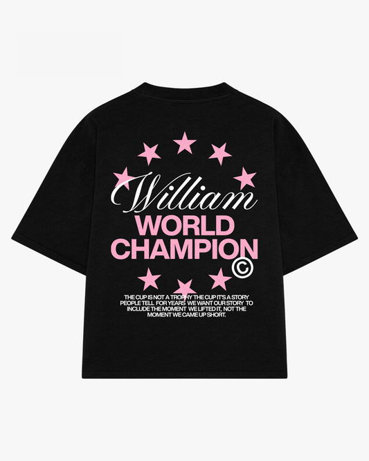 William World Champion playera semi oversize
