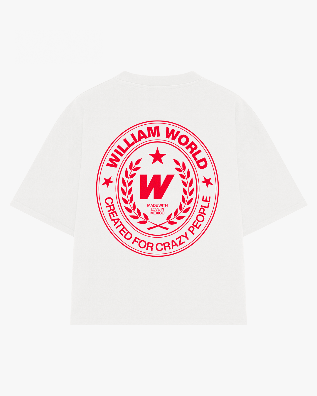 William World Emblem playera semi oversize