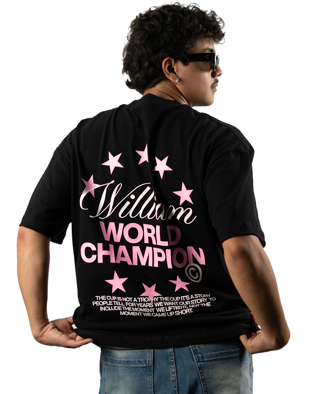 William World Champion playera semi oversize