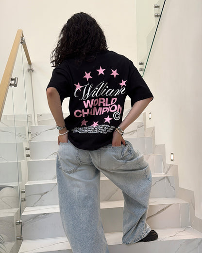 William World Champion playera semi oversize