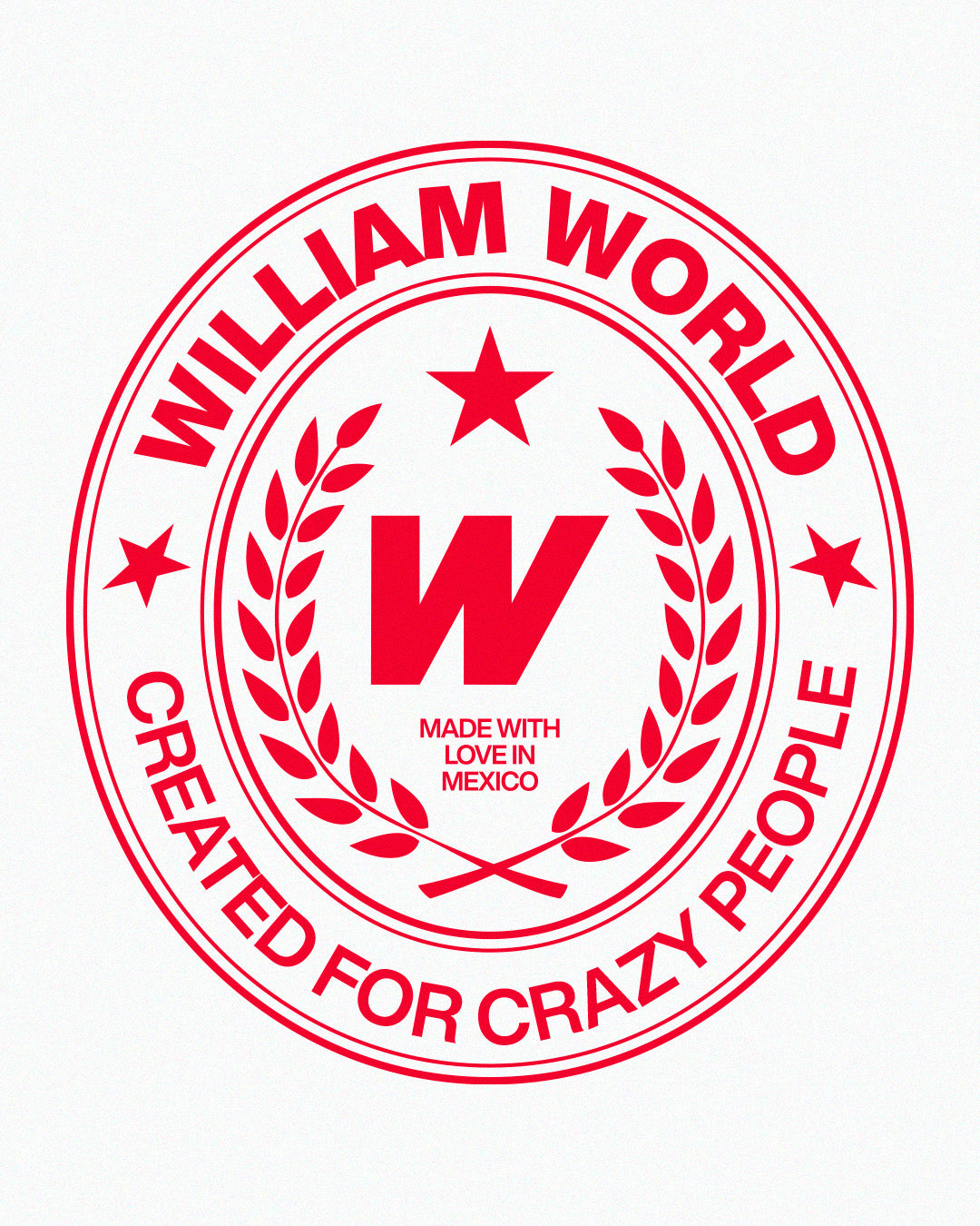 William World Emblem playera semi oversize