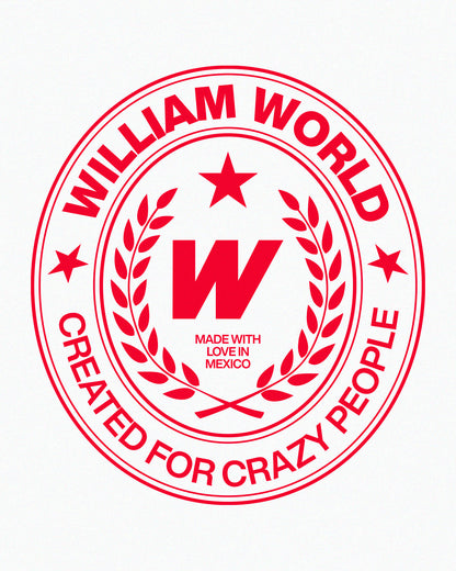 William World Emblem playera semi oversize