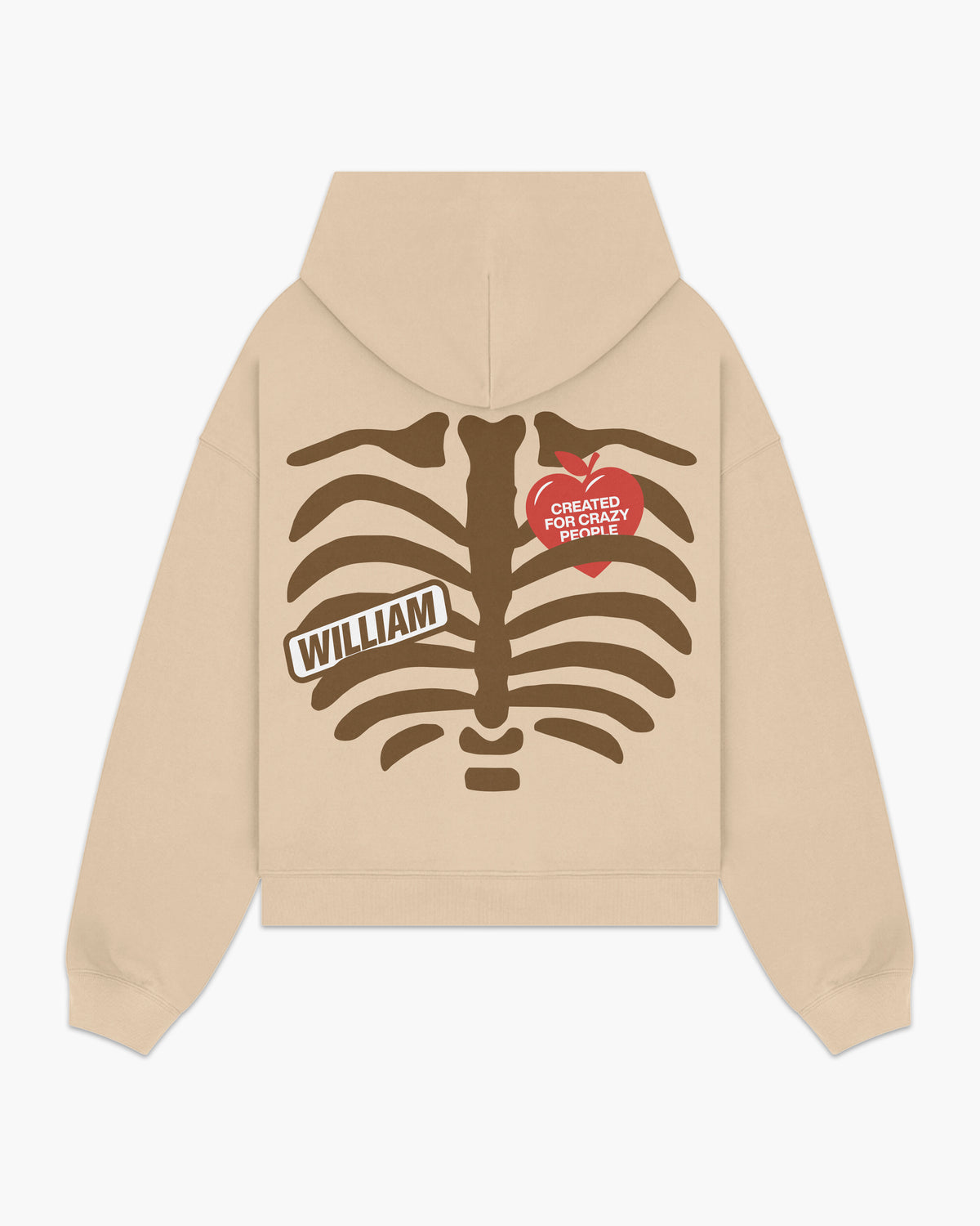 Hoodie cierre 2 champagne
