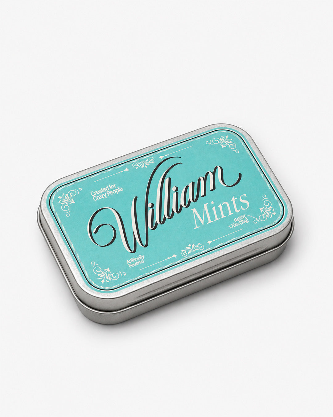 Lata coleccionable William Mints cerrada